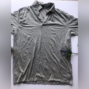 Peter Millar Men's Golf Polo  Gray Xlarge Short Sleeve